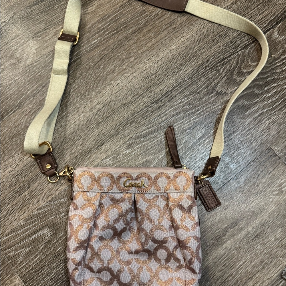 Coach Op Art Signature Canvas Crossbody Swingpack bag